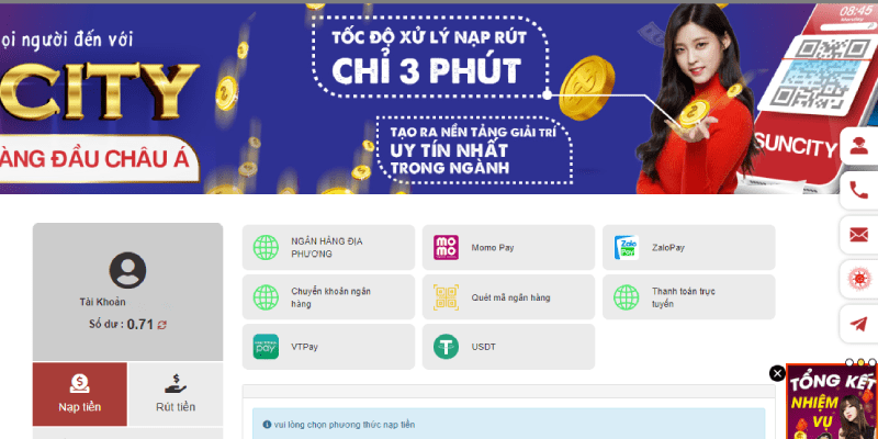 TRANG CHỦ Người chơi tìm hiểu các thao tác nạp tiền đơn giản