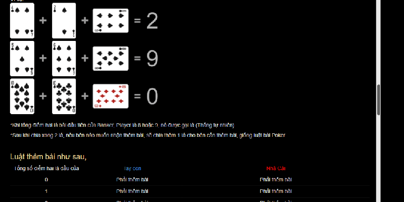Luật chơi Baccarat là gì? 1 số thuật ngữ người chơi cần nắm rõ Luật rút bài Baccarat là gì?