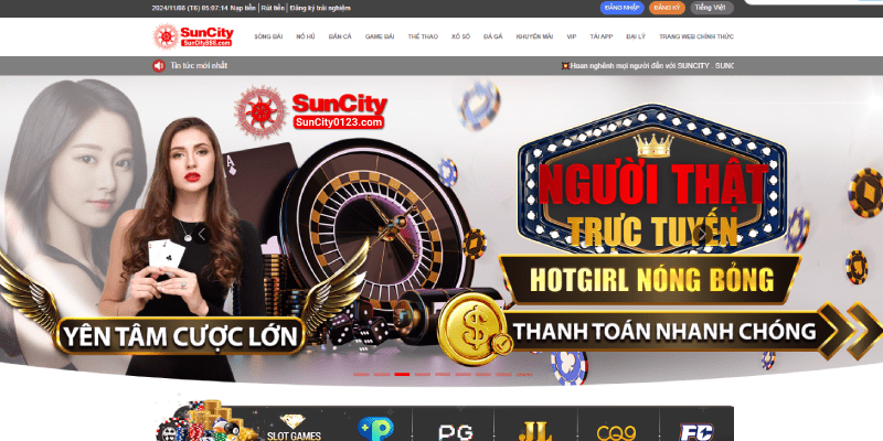 TRANG CHỦ Nhà cái SUNCITY được đánh giá với tiềm lực phát triển